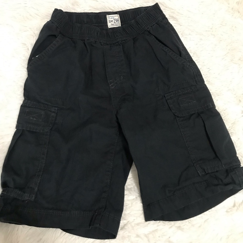 Boys navy blue cargo shorts